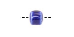 Cobalt Porcelain Barrel 9x10mm