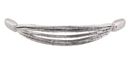 Zola Elements Antique Silver (plated) Ribbed Focal 105x18mm