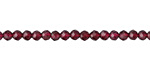 Garnet Faceted Rondelle 3x4mm