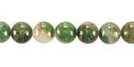 Verdite w/ Quartz Round 8mm