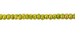 Czech Glass Avocado w/ Antique Gold Trica Beads 3x4mm