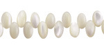 White Shell Rice Drop 5x8mm