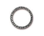 TierraCast Antique Pewter (plated) 1" Hammertone Ring 25mm