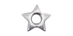 Mykonos Antique Silver (plated) Star Donut 20mm
