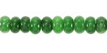 Kelly Green Agate Rondelle 5x8mm