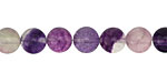 Rainbow Fluorite (more purple) Round 8mm