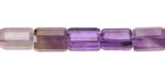 Amethyst Microfaceted Tube 7x10mm