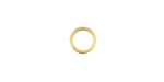 Satin Hamilton Gold (plated) Round Jump Ring 8mm, 18 gauge