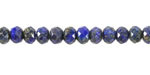 Lapis Faceted Rondelle 4.5x6mm