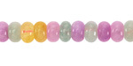 Spring Flowers Mix Agate Rondelle 5x8mm