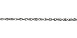 Stainless Steel Figaro Chain, 1.25x1.64mm links, 25ft Spool