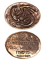 Green Girl Bronze Dragon Link 40x30mm