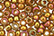 TOHO Gold Lustered Dark Topaz Round 15/0 Seed Bead