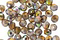 Czech Glass Crystal Golden Vitrial Fire Polished Round 4mm