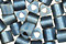 TOHO Higher Metallic Frosted Mediterranean Blue Triangle 11/0 Seed Bead