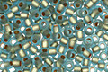 TOHO Aqua (with Frosted Gold Lining) Round 11/0 Seed Bead