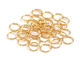 Gold (plated) Round Jump Ring 6mm, 21 gauge