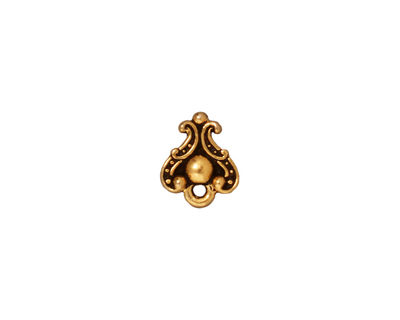 TierraCast Antique Gold (plated) Duchess Ear Post 9x11mm